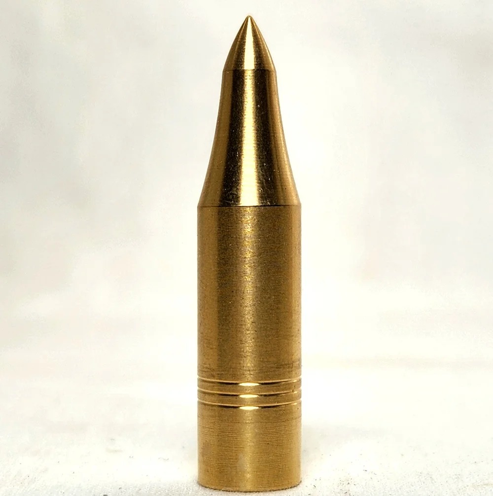 Tophat brass screw-on field point